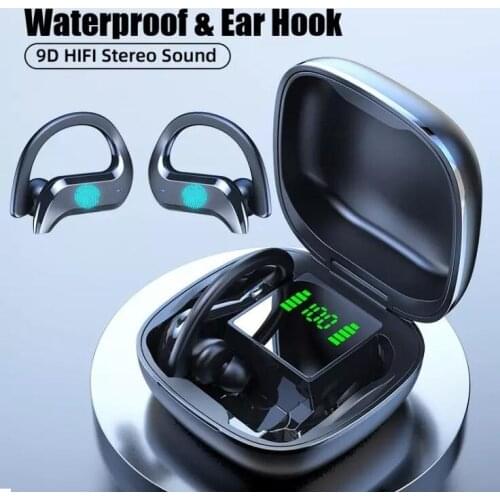 Sport Bluetooth ear hook Led Display Wireless Headphone TWS Earbuds Headsets va F9 B10 B11 for smart phone samsung universal