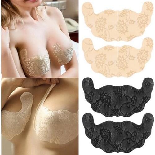 U Shape Sexy Women Adhesive Push Up Nipple Cover Pads Invisible Breast Lift Up Bra Top Tape Sticker Disposable Paste Chest Paste