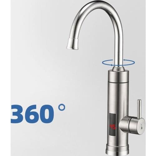 Water Heater Temperature Display Instant Hot Water Heaters Kitchen Tankless Water Heating Electric Faucet