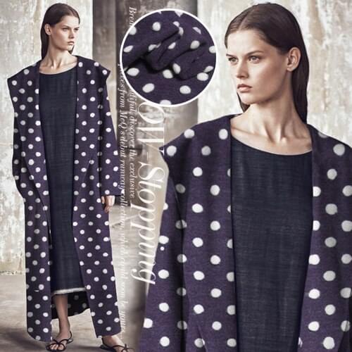 150cm Grade female cashmere fabric coat woolen coat wool fabric three-dimensional flower autumn winter coat wool cloth