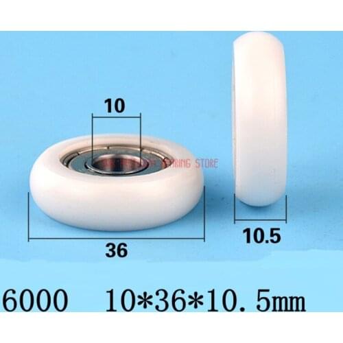 2021 New Arrival Special Offer Bearing Pulley Wheel European Standard Aluminum Rail Guide Pom Plastic 6,000 10*36*10.5mm