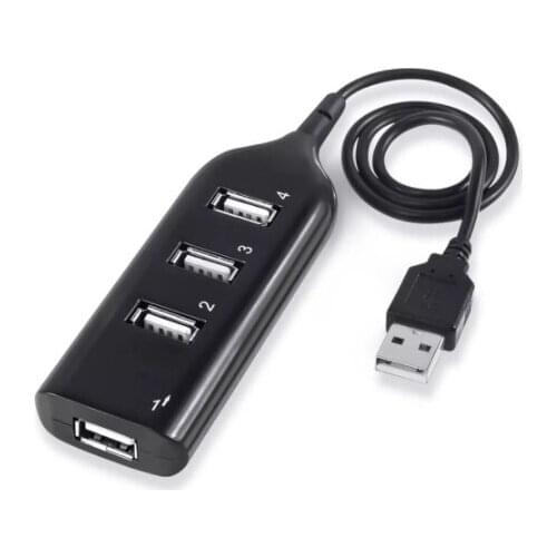 4-port USB2.0 adapter splitter, plug-in hub usb2.0 hub, one point four, support hot plug macbook pro computer accessories