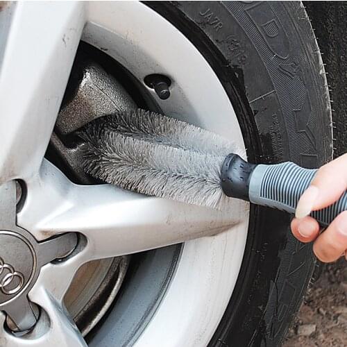 Car Tyre Cleaning Scrub Wheel Hub Brush for Mitsubishi GT-PHEV XR-PHEV Delica Xpander L200 Mirage Samurai EX FORTIS