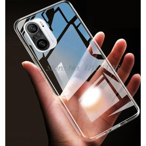 Case For Xiaomi Redmi K40 Funda Silicon TPU Transparent Back Cover Telefon Protector For Redmi K40 Pro+ Plus Black Shell Bumper