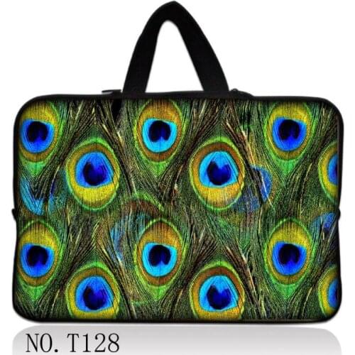 Peacock Feather Laptop Handbag Sleeve Case Bag Notebook 13 14 15 15.6 inch Carrying Case For Macbook Air Pro ASUS Acer Dell