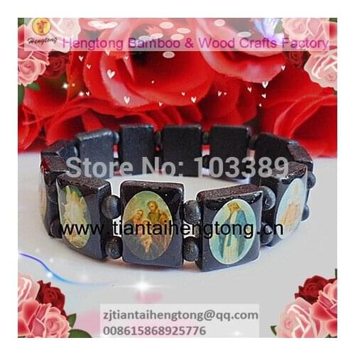 Black wooden religious bracelet/saint bracelet/icon bracelet special offer