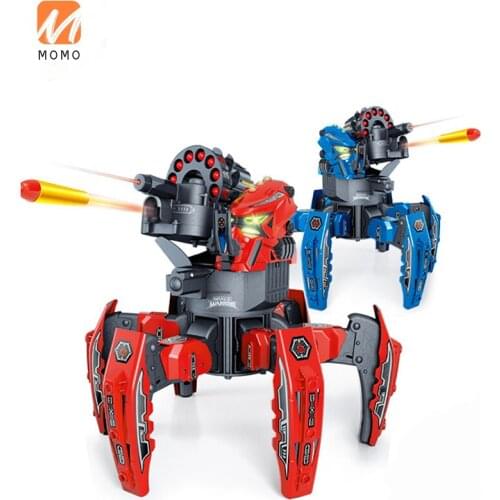 Electric Remote Control Robot Intelligent Parent-Child Battle All Terrain Dual Weapons Six Feet Spider Toy