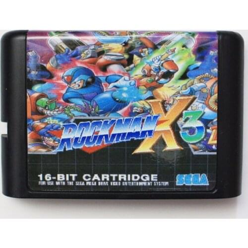 Rock Man X3 16 bit SEGA MD Game Card For Sega Mega Drive For Genesis