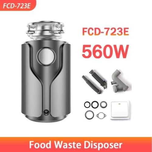 Food Waste Disposer Smart Remote Switch Food Crusher Kitchen Appliances Stainless steel Grinder Material Garbage Disposal