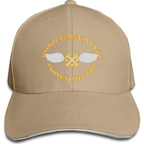 Hat For Men Women Wholesale Hat Navy Rate Aviation Boatswains Mate Gold Anchor Adjustable Baseball Caps Vintage Sandwich Hat
