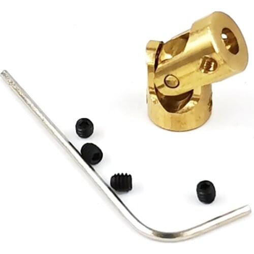 Brass Universal Joint 3-3 Mm Micro Copper Cardan Shaft Coupling Toy Model Parts Accessory