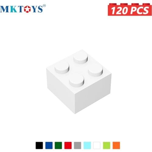 MKTOYS 2x2 Dots MOC Bricks 120PCS DIY Building Blocks Lets Go Master! Toys for Children Constructor Gifts for Boys Girls