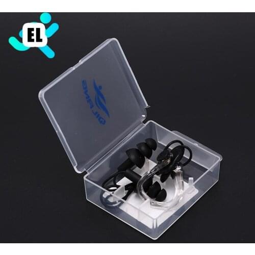 1Set Soft Silicone Swimming Set Waterproof Nose Clip + Ear Plug Earplug Useful 6 Colors