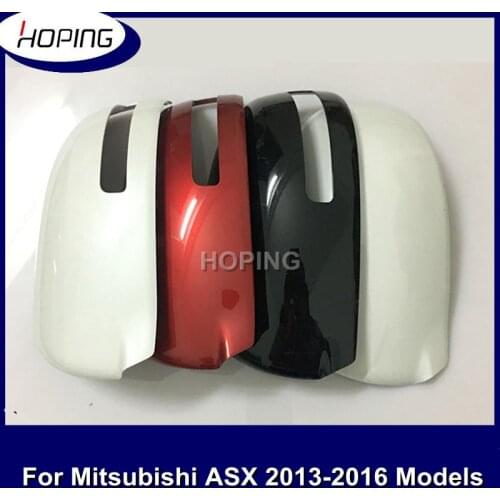 Hoping Outer Rearview Mirror Cover For Mitsubishi ASX 2013 2014 2015 2016 Side Mirror Housing Cap With Lamp Type