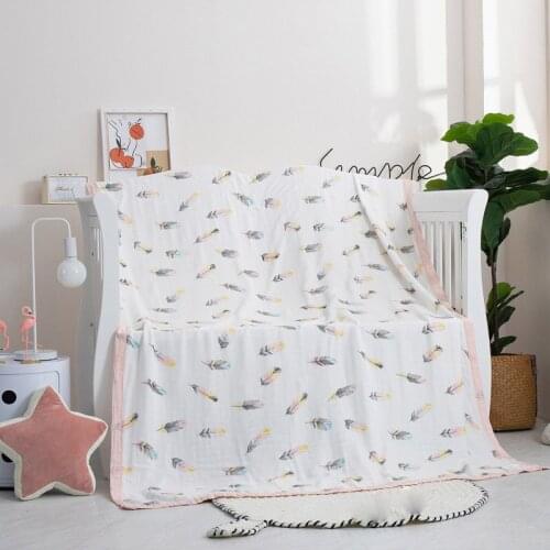 150*200cm / 180*220cm Bamboo Cotton Baby Blanket Baby Bedding Blanket Gauze Children Blankets Infant Bath Towel