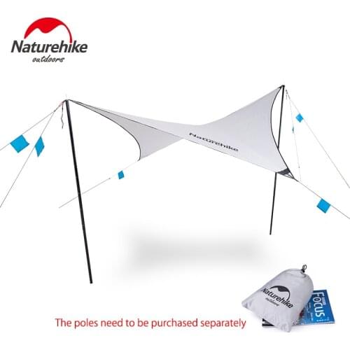 Naturehike Outdoor Camping Tarp Shelter Portable Anti-UV Survival Canopy Waterproof Sun-Proof Tent Awning For Beach Picnic