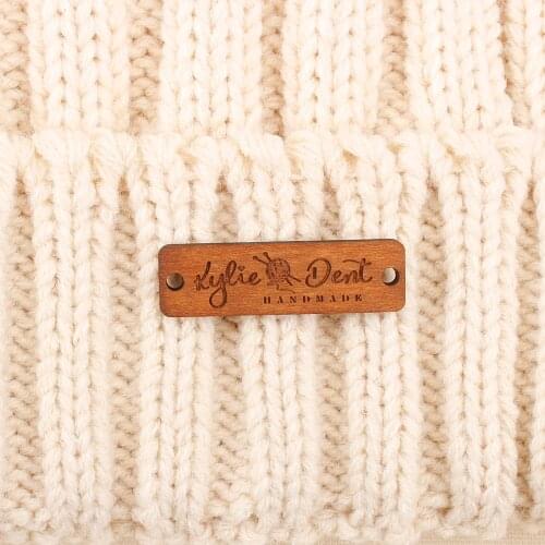 Personalized Labels, Garment Tags, Wooden labels, personalized tags, knit labels, Custom Name, Handmade, Handsewn (TB1418)