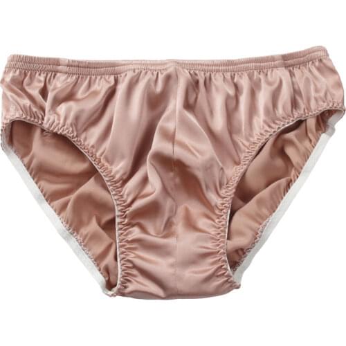 Plus Size 95% Mulberry Silk Underwear Men Real Silk Briefs L XL XXL FREE SHIPPING