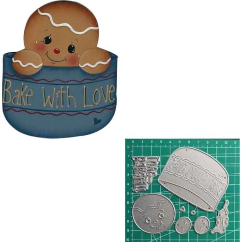 Gingerbread Cup Metal Cutting Dies Stencils Die Cut for DIY Scrapbooking Album Paper Card Embossing