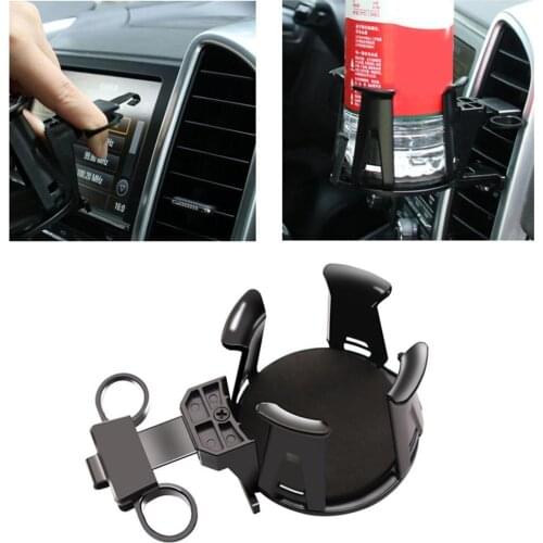 Universal Car Air Vent Outlet Mount Bottle Drink Cup Holder Stand Accessory