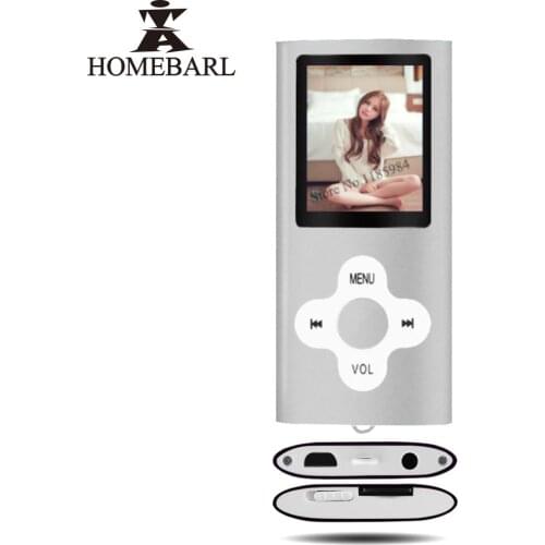 HOMEBARL 4th Mini 1.8" LCD MP4 Player Video Movie Music Players Metal With FM Radio Support 4GB 8GB 16GB Micro SD Card PK 3th