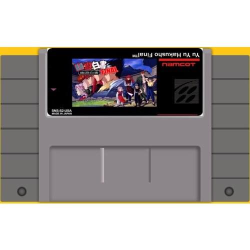 Yu Yu Hakusho 46 Pin 16 Bit Grey Game Card For USA NTSC Game Player
