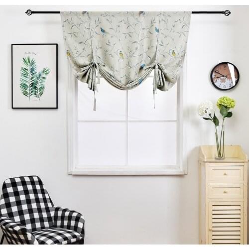 America Style Cartoon Bird Rod Style Blackout Curtains for Kids Living Room Bedroom Shades Home Decor