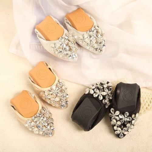 Water drill pointed flat sole womens shoes, soft sole pregnant womens shoes, mothersshoes, ladles' shoes, beansshoes