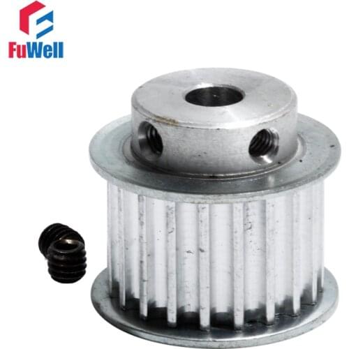 HTD5M Timing Pulley 24T Gear Pulley 21mm Belt Width 6/6.35/7/8/10/12/14/15/20mm Bore 5mm Teeth Pitch 24Teeth Timing Belt Pulley