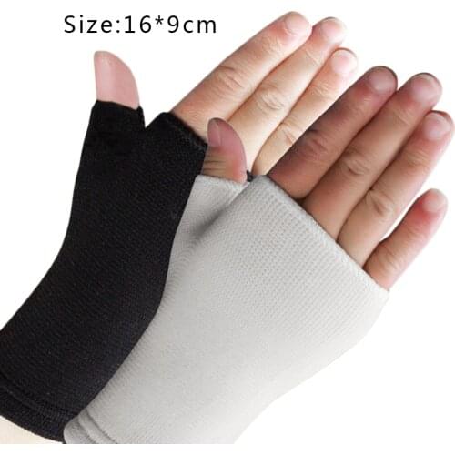 1 Pair Ultra Thin Breathable Man Woman Half Finger Gloves Elastic Wrist Supports hot Sale