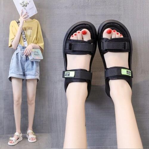 2021 Ins Fashion Shoes for Women Sandals Platform Comfotable Wedges Beach Sports Cute Girls Shoes