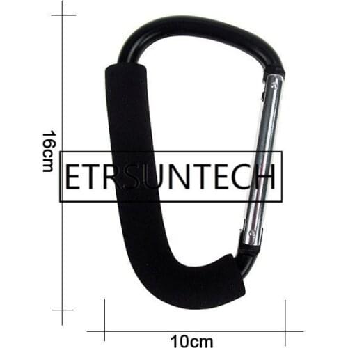 50pcs Baby Stroller Accessories Hook Stroller Organizer Shopping Hooks Pram Hanger For Baby Car Big Carabiner