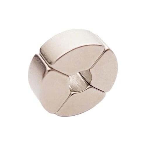 8PCS Arc Magnets OR8.5xIR2.5xT6mm x 90° angle N38H Magnetic Segment Radially Magnetized Neodymium Magnets Motor Use Nickle Coat