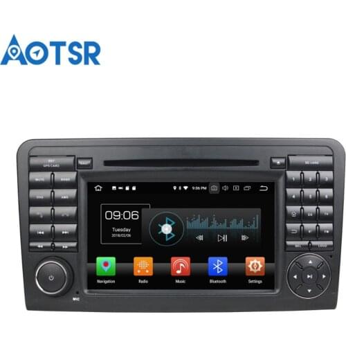 Aotsr Android 8.0 7.1 GPS navigation Car DVD Player For Mercedes-Benz ML CLASS W164 (ML300,ML350,ML450, ML500) multimedia