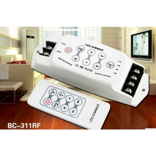 BC-311RF Wireless RF Touch Panel LED Dimmer DC12V-24V RF Remote LED single color strip pwm dimmer