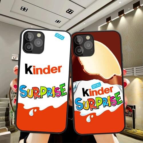Candy Chocolate funny cute Kinder Joy surprise egg for iPhone 5 6 6S 7 8 Plus X XS Max XR 11 Pro Max One Plus 5T 6T 7T Pro case