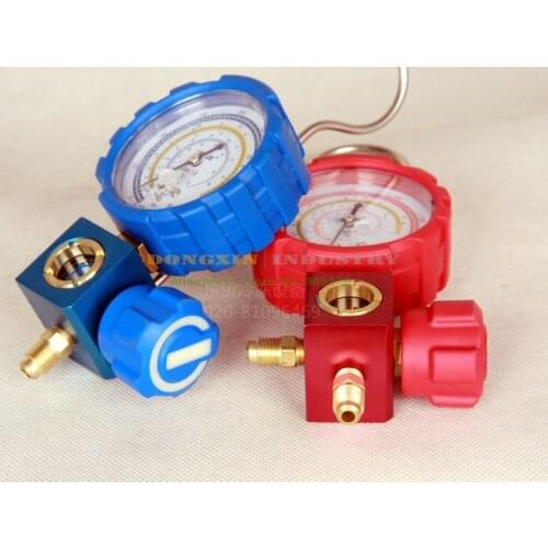 VMG-1-S-H Value Collision Proof Single Gauge With Liquid Visible For Kinds of Refrigeration like R22 R41O R134A and so on