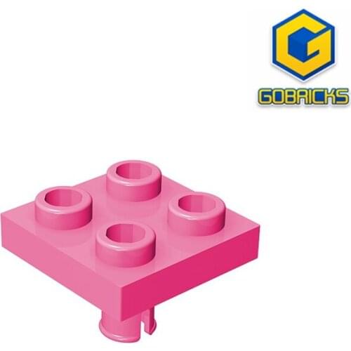 Gobricks GDS-902 Plate, Modified 2 x 2 with Pin on Bottom compatible 2476 pieces of childrens toys