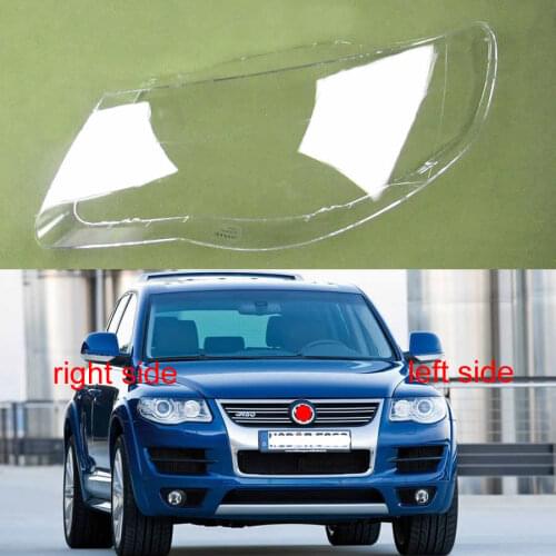 For Volkswagen VW Touareg 2007 2008 2009 2010 Transparent Headlamp Cover Lamp Shade Front Headlight Shell Lampshade Lens shell