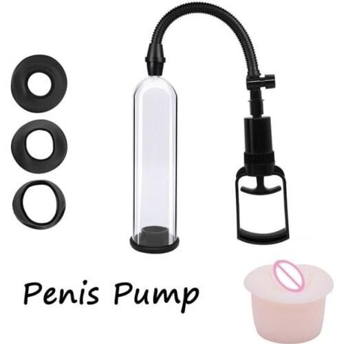 Effective Penis Pump Vacuum Pump For Men Sex Toys Penis Enlarger Extender Enlargement Dick Increase Length Male Train Adult Shop