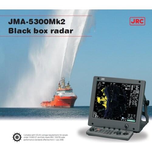 JRC JMA-5312-6 marine radar 19'' display 6ft open array 10KW 96nm MED maritime electronics navigation communication w/30m cable