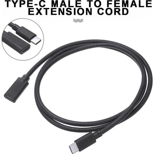 1M Durable Male To Female Type-C USB 3.1 Port Extension Data Cable Portable Data Transfer Extender Convertor Accessories