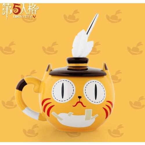 Anime Game Identity V Attendant Pet Mr. Whisker Ceramic Mug Cup Coffee Water Cup Fashion Drinking Cup Cosplay Collection Gift