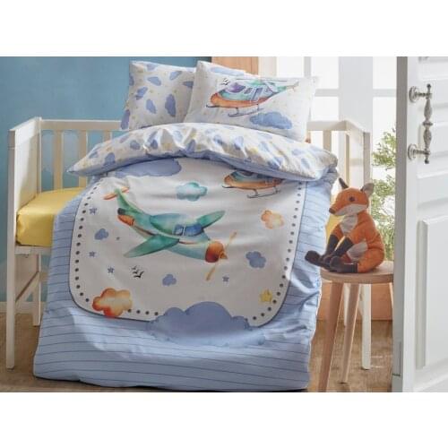 Cottonbox Air Plane Baby Duvet cover set Blue