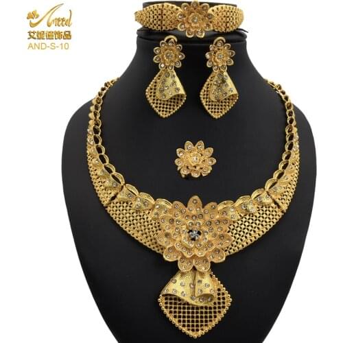 Jewelery Set For Women Fashion Wedding Necklace And Earring Set Statement Jewelry 2021 Big Necklaces Chunky African Beads