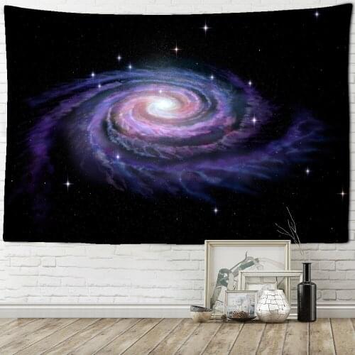 Cosmic Starry Sky Decor Psychedelic Tapestry Wall Hanging Interstellar Vortex Indian Mandala Tapestry Hippie Tapestry Boho Decor