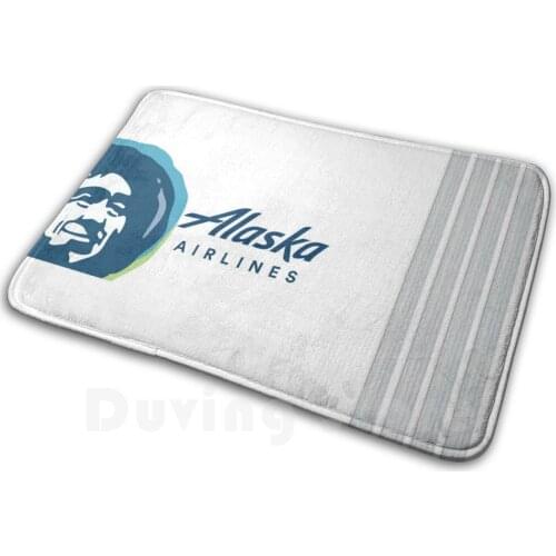 Alaska Carpet Mat Rug Cushion Soft Alaska Airplane Aviation Plane Airplane Fly Flying Pilot Captain Boeing Airbus Cessna