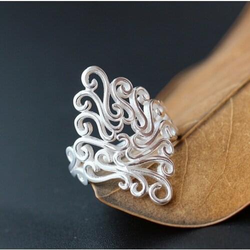 Women Fashion Beautiful Arabesquitic Ring Jewelry Size 6-10