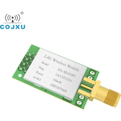2.4GHz nRF24L01P IoT RF Module cojxu E01-ML01DP5 Nordic nRF24L01 PA LNA 20dBm100mW 2.5km 2.4g Transceiver