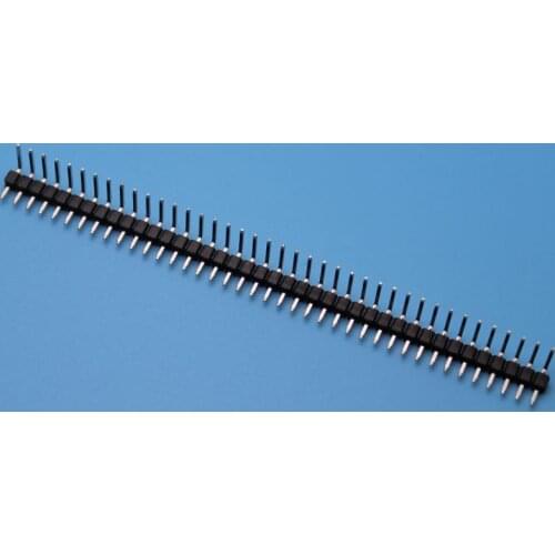 Single row needle 2.54mm 90 degree curved needle 1*40P copper needle nickel plating